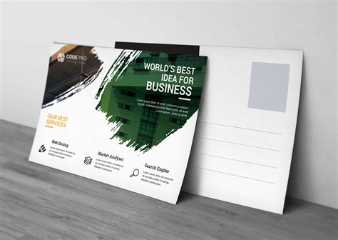 Business Postcard Template Paradise Graphic Templates Store