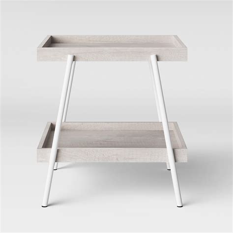 Hillside Side Table White Project 62™ White Side Tables Modern