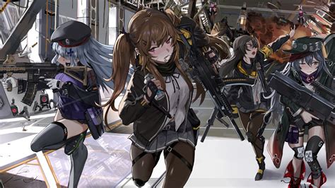 download girls frontline soldiers gang 1920x1080 wallpaper full hd hdtv fhd 1080p