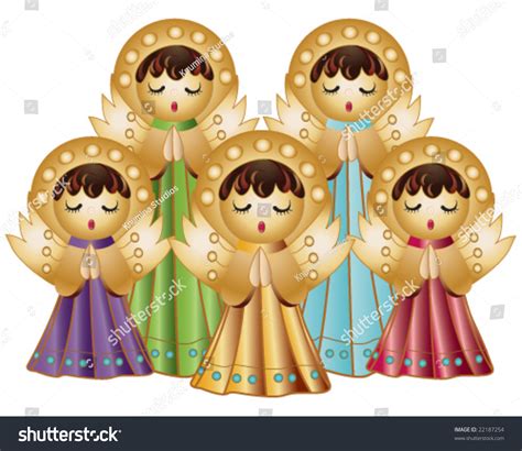 Vector Choir Of Angels Singing 22187254 Shutterstock
