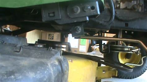 How To Remove The Deck And The Blades On Your Jonh Deere 100 Series