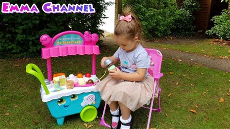 Emma Pretend Play With Scoop And Learn Ice Cream Cart Youtube