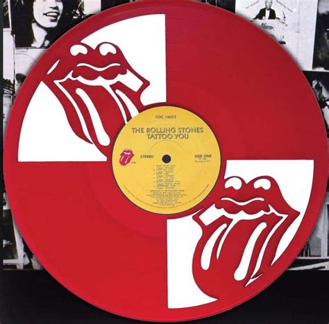 Rolling Stones Laser Cut Lips Red Vinyl Lp Record Limited Display