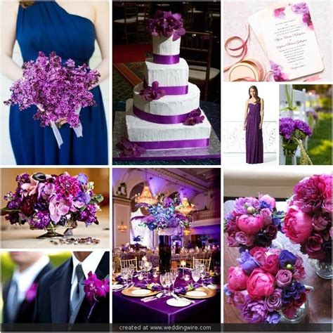 Navy Blue And Purple Wedding Colors