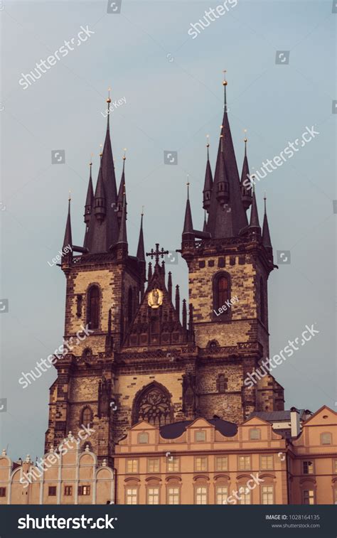 Beautiful Baroque Gothic Architecture Old European Stock Photo