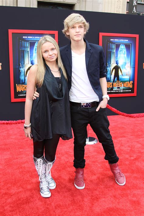Cody Simpson And His Sister Ali At The World Premiere Of Mars Needs