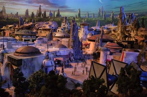 Detailed Model Of Star Wars Themed Lands From D23 Growing Your Baby