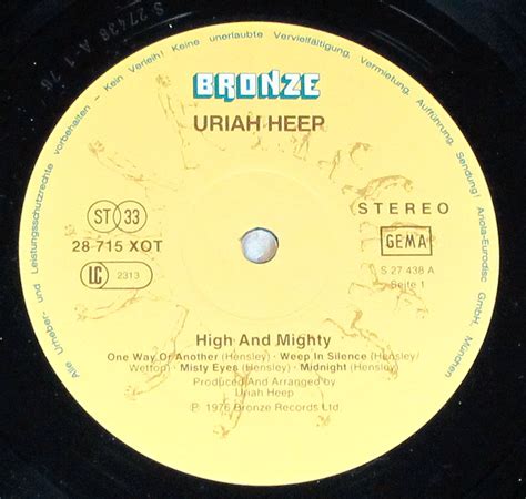 Uriah Heep High And Mighty Prog Rock Vinyl Album Gallery Vinylrecords