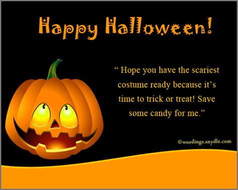 Happy Halloween Greetings - Wordings and Messages