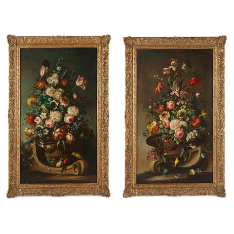 Unknown Pair Of Impressive Dutch Flower Paintings For Sale At 1stdibs