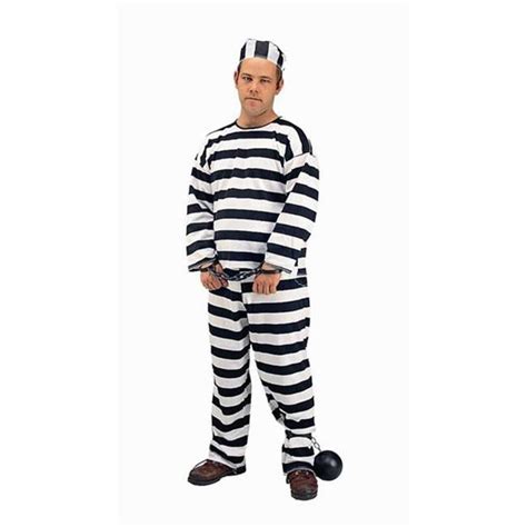 Convict Costume Size Adult Standard