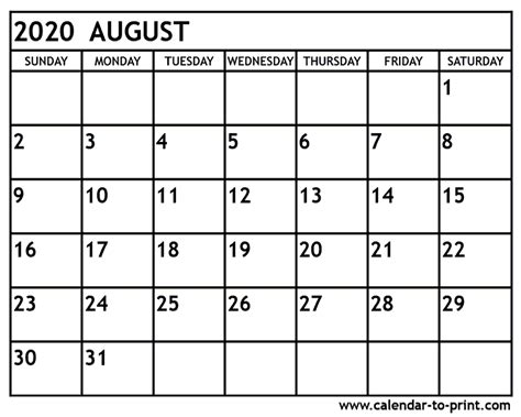august  calendar   aashe
