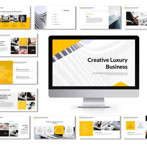 Black Yellow Business Report Presentation Template Original And High