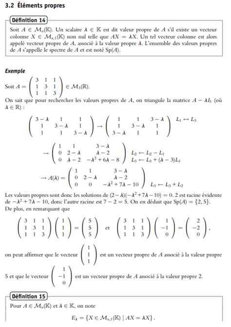 Les Matrices Pdf Exercices Corrigés Meteor