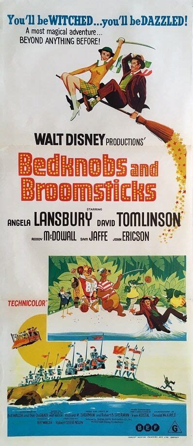 Bedknobs And Broomsticks Australian Daybill Poster 1971 Angela Lansbury