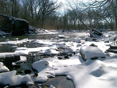 Winter Scenes Rock Creek Kankakee River State Park Kevin Flickr