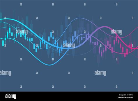 Stock Market Or Forex Trading Graph Chart In Financial Market Vector