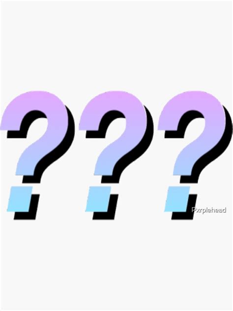 Question Mark Stickers Redbubble Riset