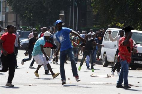 Police Break Up Anti Mugabe Protest Arab News
