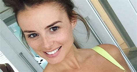 Rhian Sugden Gives Cleavage Peep Show As She Debuts Brunette Locks