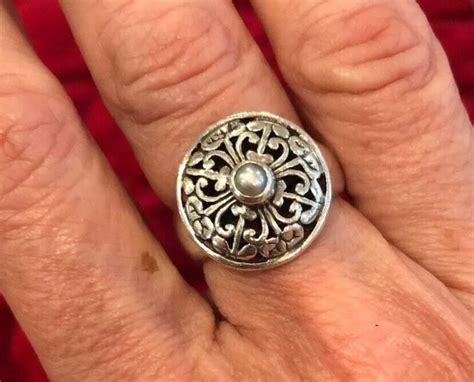 Janice Girardi Jgd Celtic Pearl Sterling Silver Size Ring Ebay