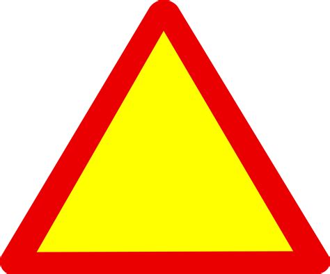 Warning Sign Blank
