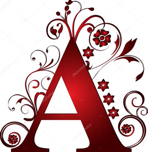 Capital Letter A Red — Stock Vector © Pdesign 6072090