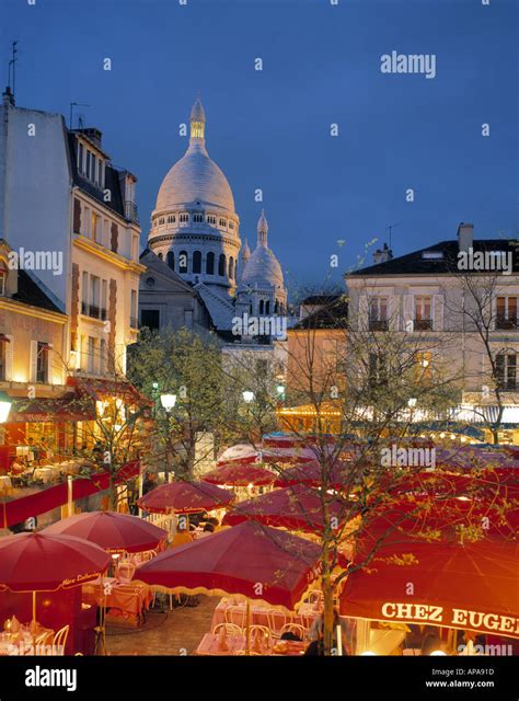 Sacre Coeur Place Du Tertre Paris France Stock Photo Alamy