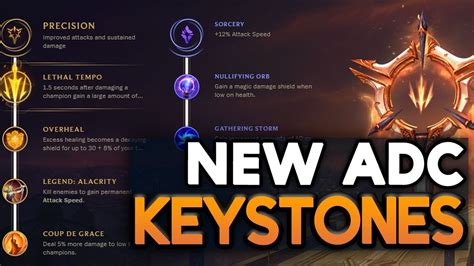 The New Adc Keystones Adc Runesmasteries For Season 8 League Of