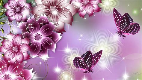 Flowers With Butterfly Wallpapers HD Wallpaper Cave