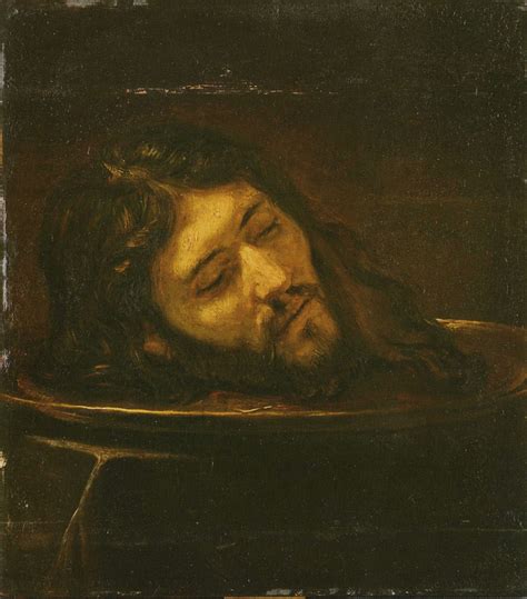 Rembrandt Workshop Head Of John The Baptist On A Platter
