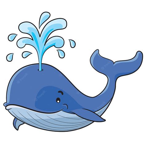 Premium Vector Whale Cartoon