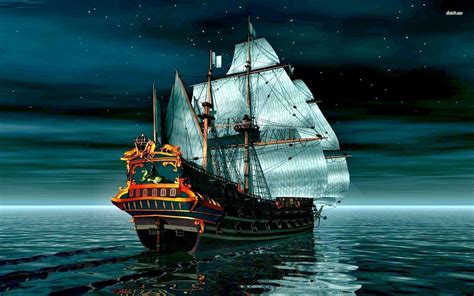 Pirate Ship Backgrounds Sailing Ships Pirate Ship Sailing