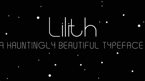 Lilith Free Font · Pinspiry Free Font Font And Free