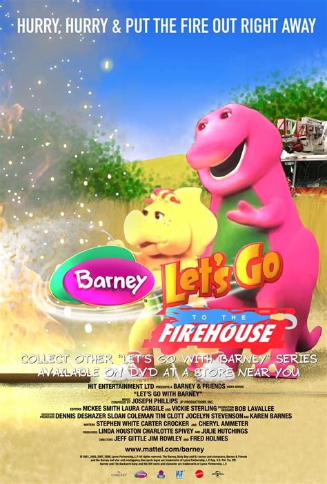 Barney Lets Go To The Firehouse Poster By Kirbthecrossover On Deviantart