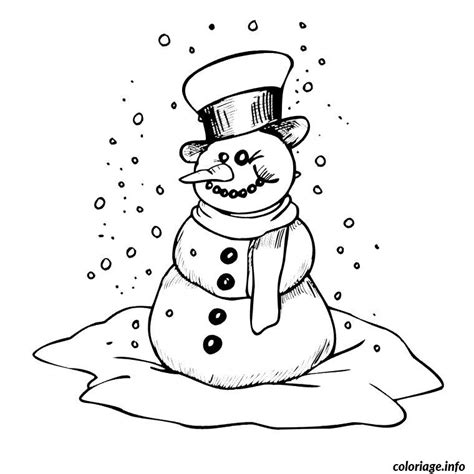 Coloriage De Noel Bonhomme De Neige