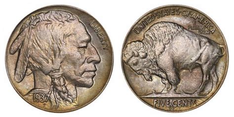 1937 D Buffalo Nickels Indian Head Nickel Line Type Value And Prices