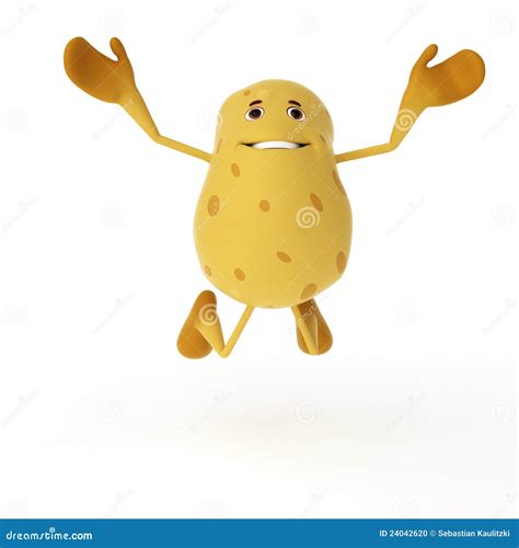 Food Character Potato Stock Illustration Illustration Of Crazy
