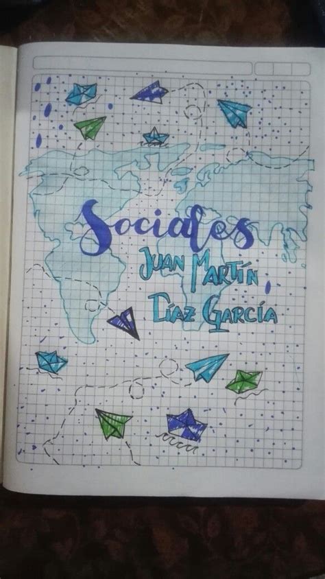 Cuaderno De Sociales Marcar Cuadernos Carátula Cuadernos Marcado De
