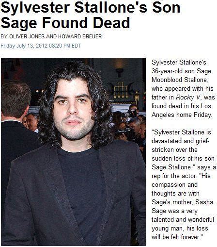 Filho De Stallone é Encontrado Morto Em Los Angeles