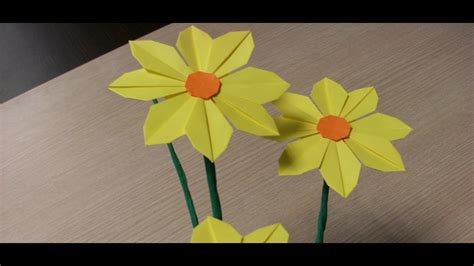 Origami Flowers Daisy How To Make Youtube