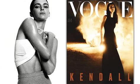 kendall jenner reflects on life in the spotlight as she stuns in dramatic vogue italia cover shot
