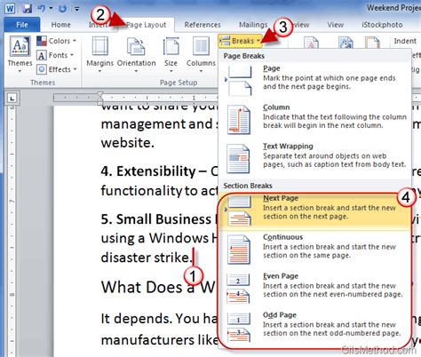 How To Add Sections In Word Printable Templates