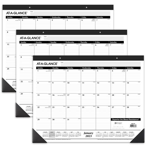 At A Glance 2024 Monthly Desk Pad Calendar Large 21 34 X 17 3 Pack