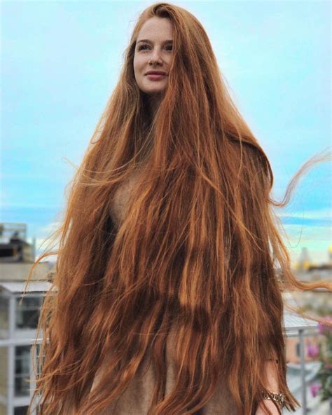 Russian Woman Who Suffered From Alopecia Now Has Beautiful Long Hair Design You Trust Long Red