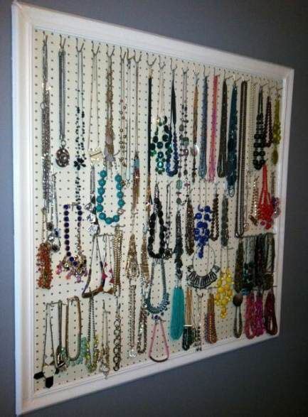30 Ideas For Jewerly Display Pegboard Closet Diy