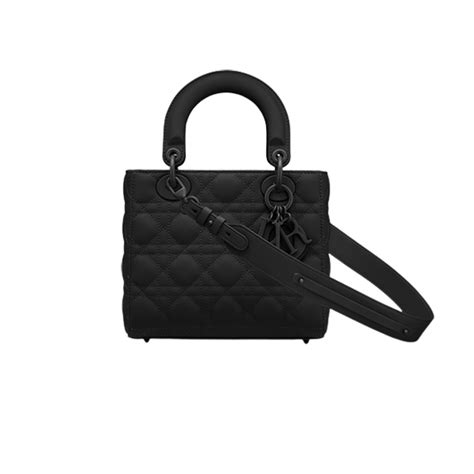 Lady Dior Bag Matte Black Royce Bag