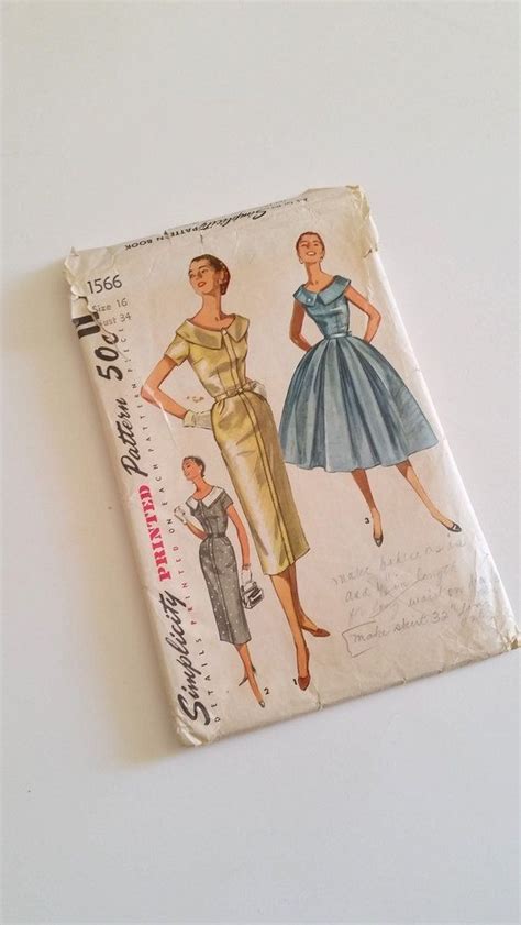 Vintage 1950s Dress Pattern Full Skirt Or Slim Skirt Etsy