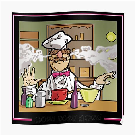 The Muppet Kitchen Swedish Chef Poster For Sale By Russellwilcoxon