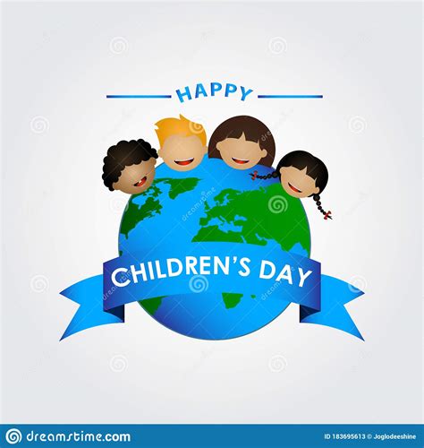 International Children S Day Vector Illustration Happy Children S Day